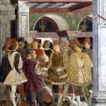 Borso d'Este Détail de l'allégorie d'avril Francesco Del Cossa - fresques - 500 x 320 cm - 1476 - (Palazzo Schifanoia (Ferrara)